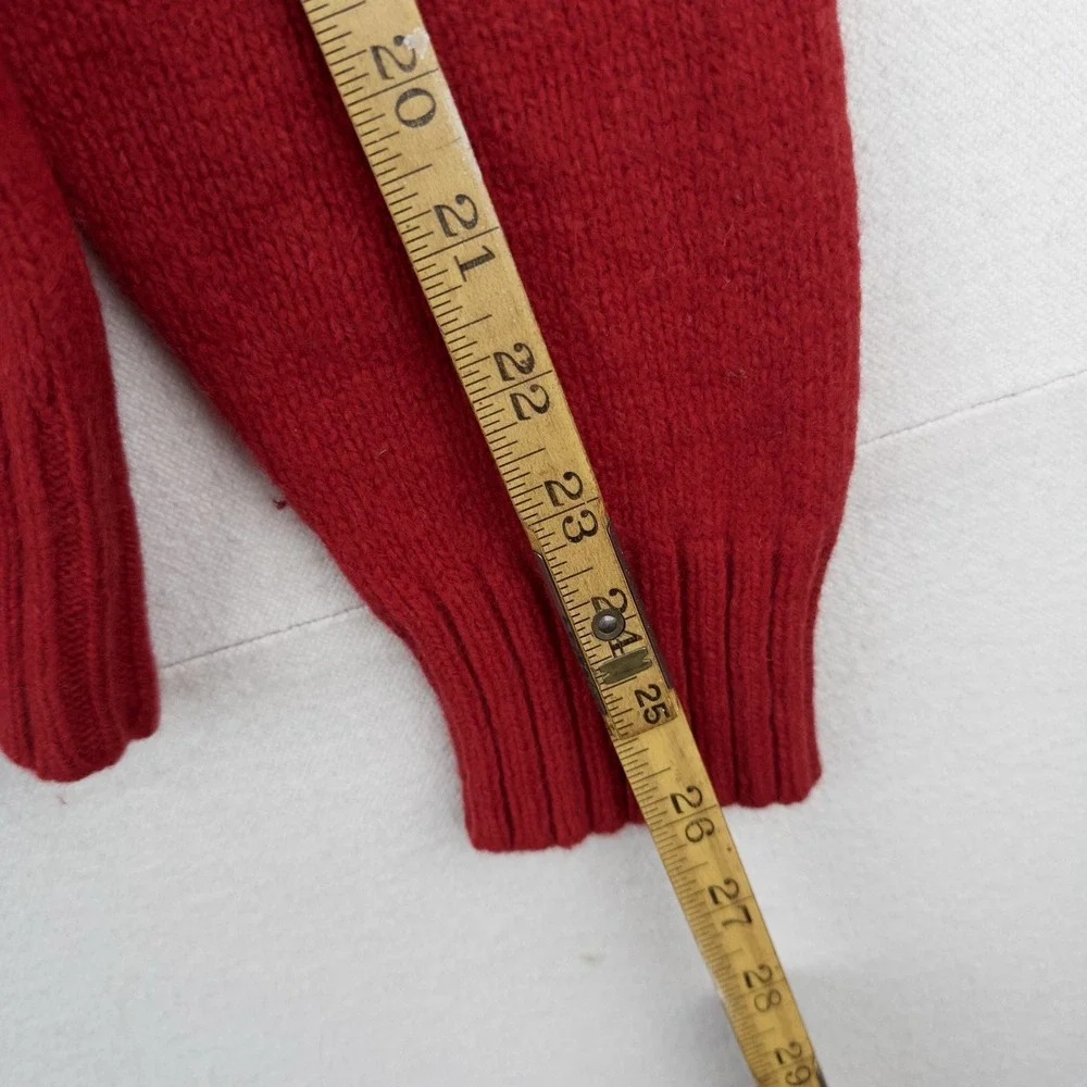 Polo Ralph Lauren Sweater Mens XL Merino Wool Angora Rabbit Hair Red Crew Neck